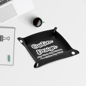 Custom PU Leather Valet Tray: Personalized Decorative Tray
