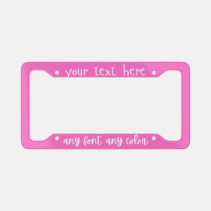 Custom Aluminum License Plate Frame: Personalized Car Decor