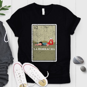 Camisa de Loteria, Camisa La Borracha, Camisa de Vino, Camisa Borracha, Regalo para ella, Regalo para él, camisa para beber, Regalo español, camisa divertida de mamá