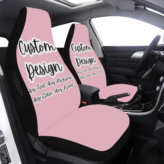 Personalized Car Seat Covers: Custom Photo Design, Universal Fit (2 Pcs)