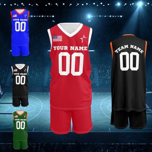 Custom Sublimation Printing Basketball Jersey Team Design
