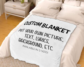 Put your tinytiny own picture on a blanket
