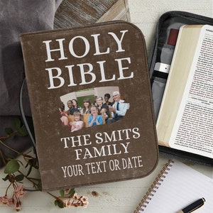 Personalized Bible Cover: Custom Photo, Family Keepsake