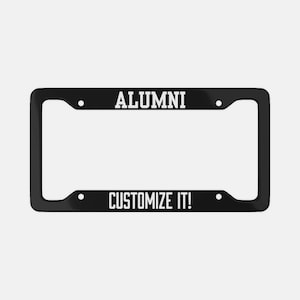 Moldura de placa de ex-aluno, Moldura, moldura de carro, Presente para ele, Sarcástico, presente de humor, ex-alunos personalizados, ex-alunos da faculdade, presente de ex-alunos, faculdade