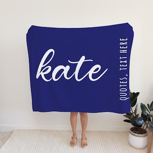 Personalized Name Quote Blanket | Housewarming Gift | Custom Name Quote Blanket | Personalized Blanket | Custom Name Blanket | Custom Gift