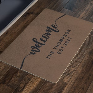 Personalized Doormat, Family Name, Housewarming Gift, Custom Name, Family Name Gift, Custom Doormats, welcome mats, Custom Date Doormat
