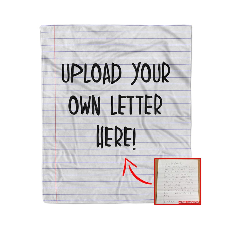 Personalized With Your Handwritten Love Letter Blanket Etsy