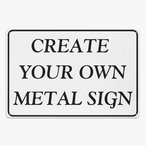 Custom Iron Wall Sign: Personalized Business, Office, or Man Cave Decor (7.9&#39;&#39;x11.8&#39;&#39;)