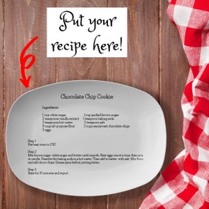 Personalized Recipe Platter: Custom Kitchen Gift