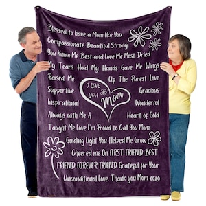 Te amo mamá manta regalo / regalo de los abuelos / regalos para la abuela / regalo para mamá tirar manta de lana / regalo de Navidad / regalo de la abuela