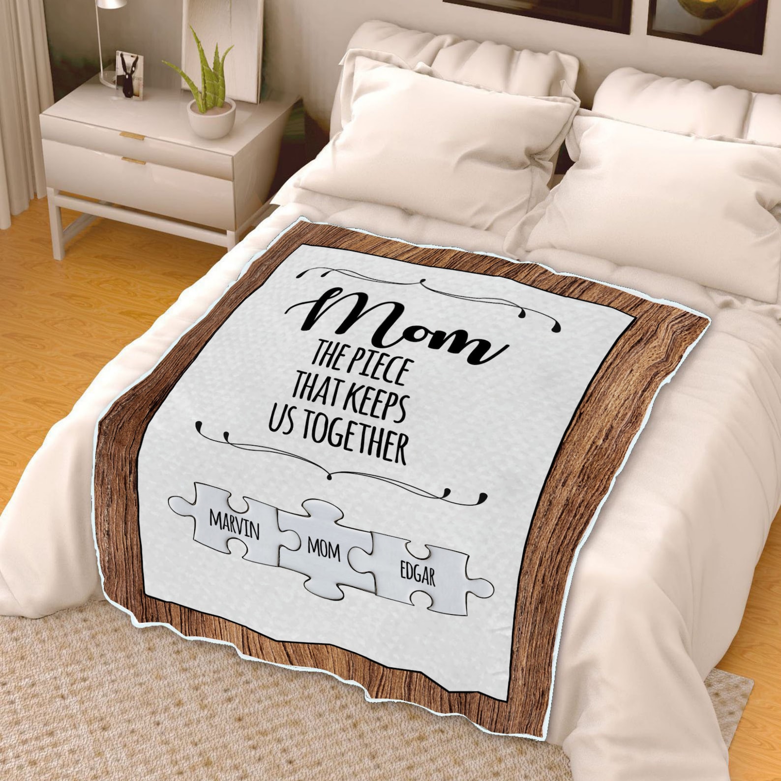 Custom Mom Blanket Gift Custom Name Blanket Custom Name Etsy