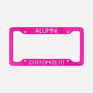 Moldura de placa de ex-aluno, Moldura, moldura de carro, Presente para ele, Sarcástico, presente de humor, ex-alunos personalizados, ex-alunos da faculdade, presente de ex-alunos, faculdade