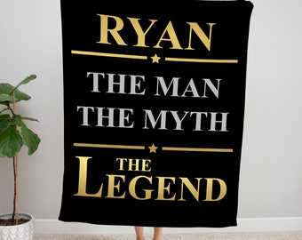Personalized Name Blanket: The Man, The Myth, The Legend