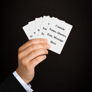 Personalisierte Pokerkarten| Personalisierte Namens-Pokerkarten | Personalisiertes Kartendeck | Dein Spruchtext auf Pokerkarten | Personalisierte Spielkarten