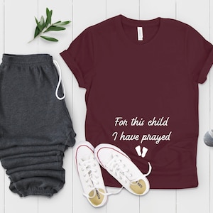 För detta barn har jag bett mammatröja: mjuk bomulls-tröja för magen