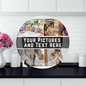Assiette personnalisée, Assiettes de cuisine, Plaque personnalisée, Cadeau personnalisé, Assiette plate, Assiette en céramique, Cadeau pour maman, Cadeaux pour la maison, Vaisselle, Vaisselle
