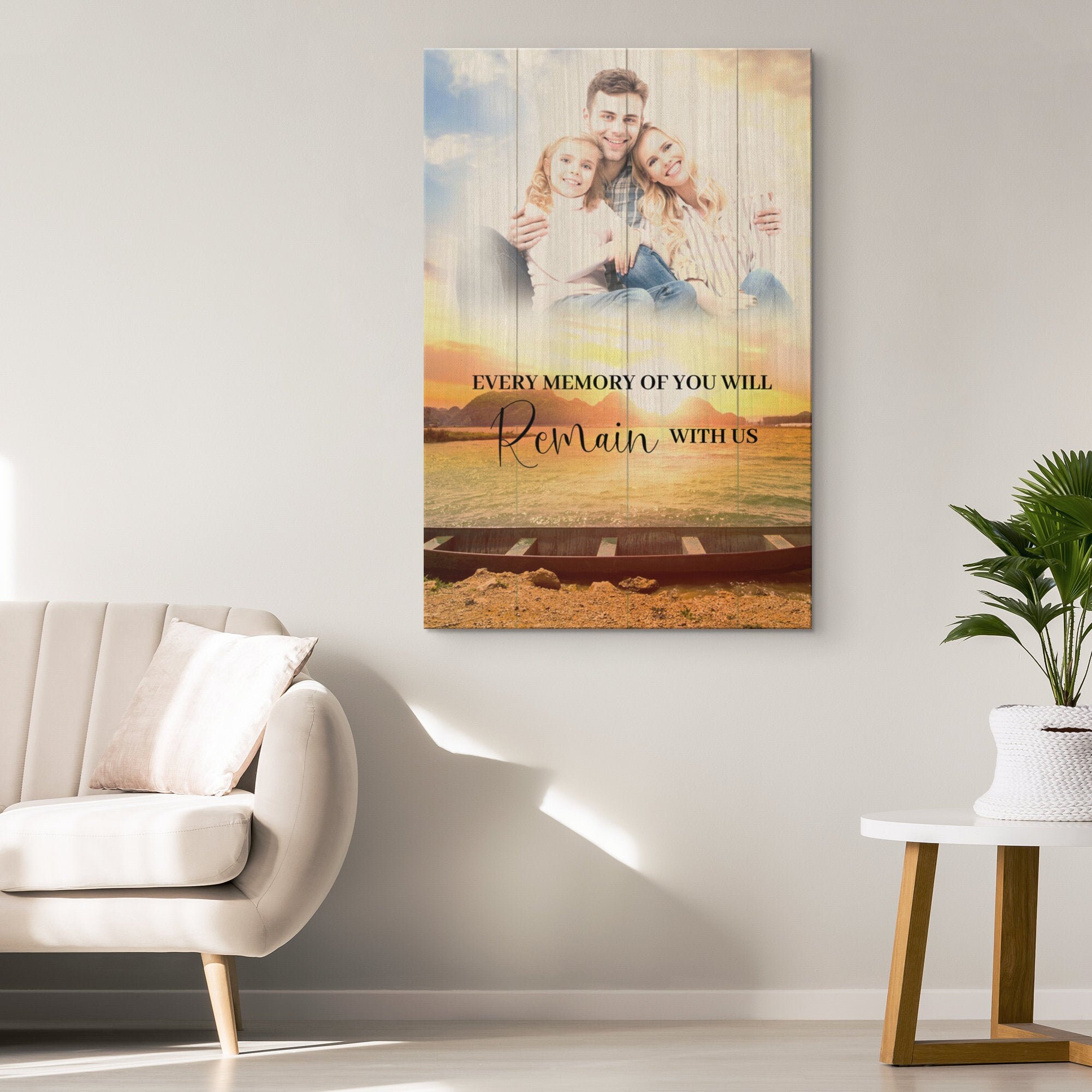 Custom Memorial Photo Wall Art Memorial Photo Wall Art Etsy