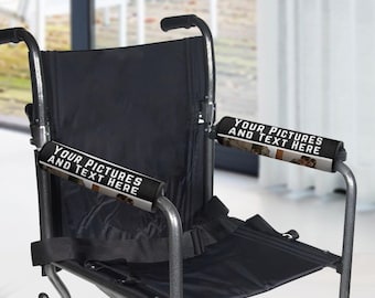 Almohadillas personalizadas para reposabrazos de silla de ruedas (paquete de 2): fundas acolchadas suaves para mayor comodidad.