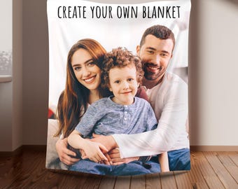 Decke personalisiert, Namen Decke personalisiert, Decke individuell, Foto Decke individuell, Geschenk für Mama, Decke individuell