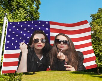 Bandiera Auto Personalizzata 30x45 Cm - Stampa Il Tuo Logo, Foto O Testo Per Eventi E Decorazioni