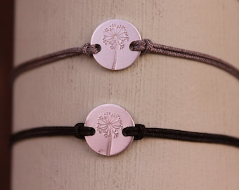 Armband Pusteblume Makramee Verstellbar