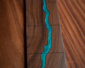 Wood Coaster set with Epoxy &quot;River&quot;