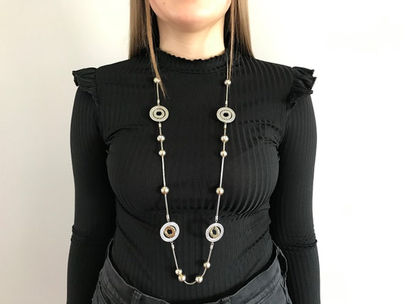 Brighton retired Two tone long necklace