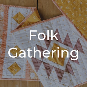 Folk Gathering: Quilted Table Runner Pattern