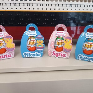scatolina personalizzata pasquale con Kinder Joy