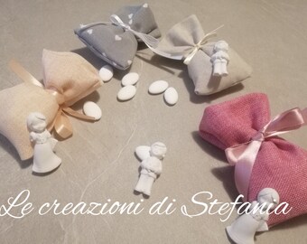 20 bags of your choice with baby or boy first communion in ceramic powder