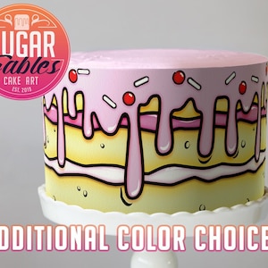 Cartoon Comic Cake! Cake Wrap, icing sheets, edible icing.