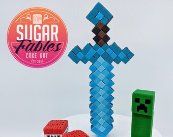 Minecraft Sword Etsy