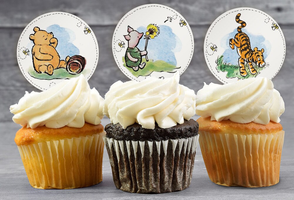 Winnie Pooh - Edible Cake Topper OR Cupcake Topper – Edible Prints On Cake  (EPoC)