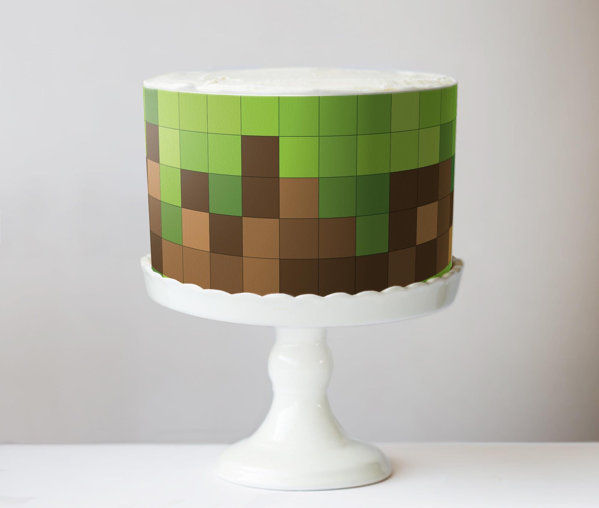 Pixel Gamer Party Cake Wrap