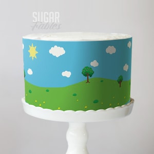 Kids Cartoon Cake Wrap Favourite TV shows Edible Image Kid's & Toddler Frosting Sheet Dinosaur and Dollhouse Birthday Party Decorations