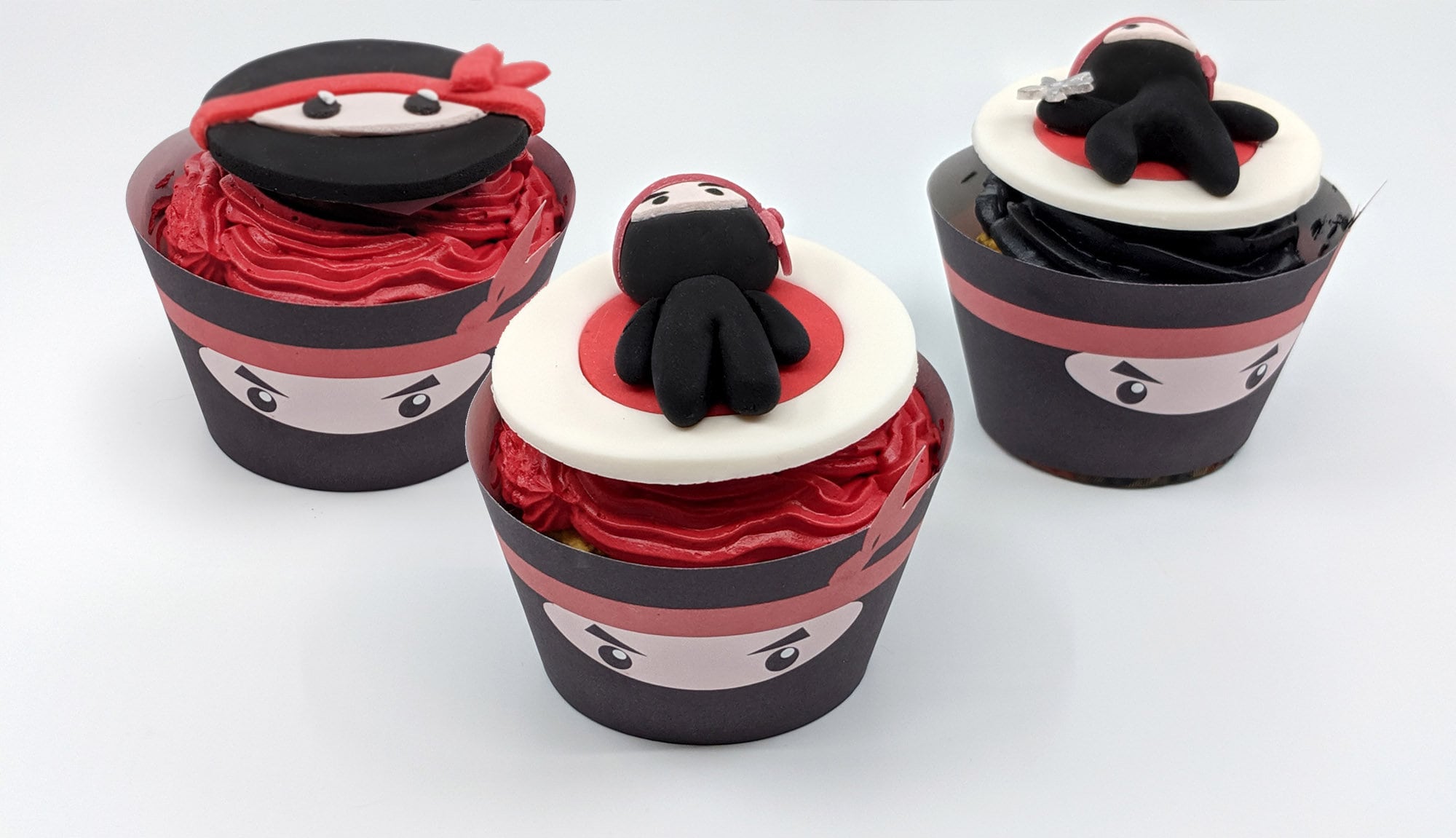 Printable Ninja Cupcake Wrappers Ninja Party Ninja Birthday Etsy