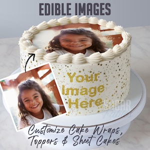 Adorno comestible para tarta personalizado, imagen comestible personalizada, envoltura para tarta personalizada, borde comestible impreso, adorno para tarta, lámina comestible, calcomanía de cinta para tarta