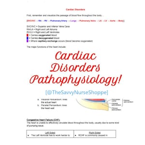 Pathophysiology: Cardiac Disorders