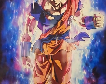 Goku Ultra Instinct Digitale Zeichnung Druck