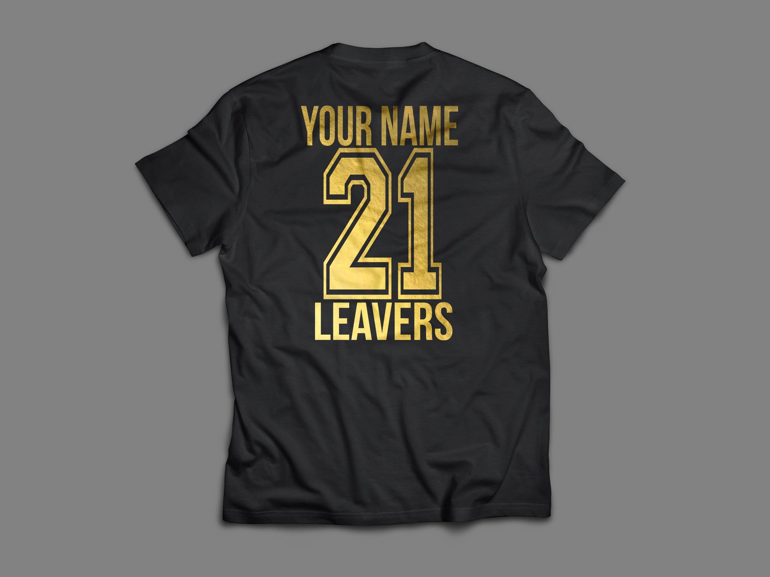 School leavers black adults tshirt personlised name lots of Etsy
