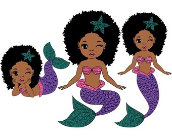 Download Black Mermaid Svg Etsy