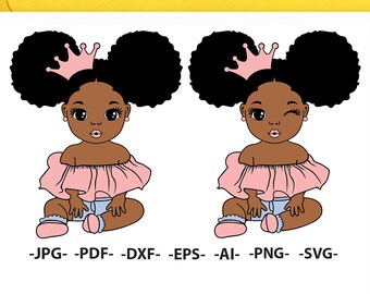 Download Afro Baby Svg Etsy