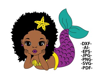 Free Free 150 Curly Hair Mermaid Svg SVG PNG EPS DXF File