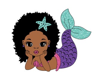 Free Free 62 Afro Mermaid Svg SVG PNG EPS DXF File