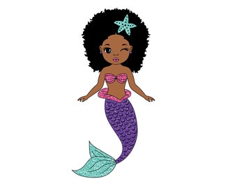 Download Black Mermaid Svg Etsy