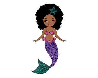 Free Free 119 Afro Mermaid Svg Free SVG PNG EPS DXF File