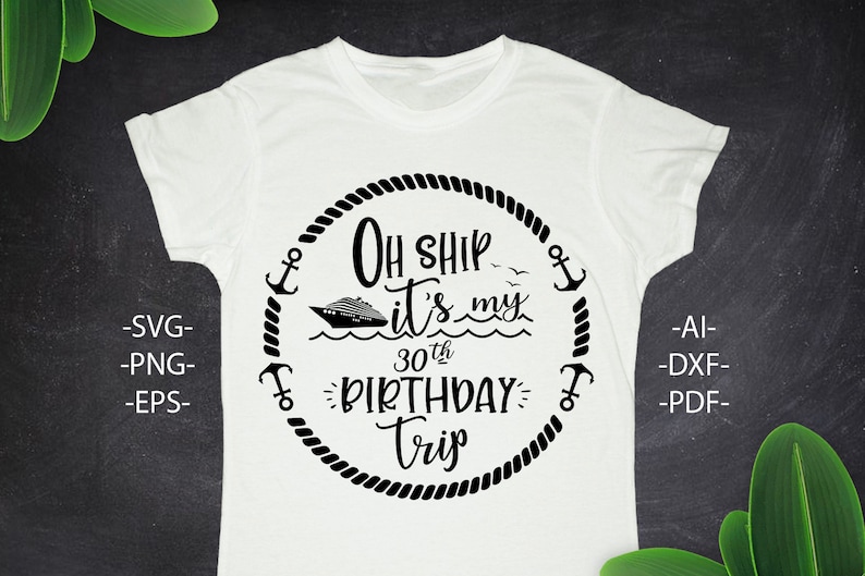 Download Oh Ship its my 30th birthday trip Svg Cruise svg Family | Etsy