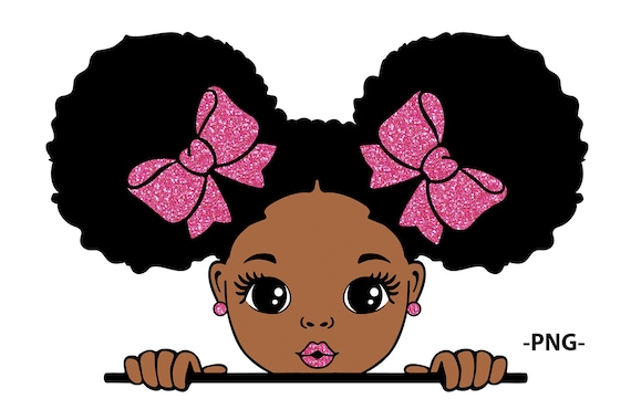 Afro Puff African Pattern Bow Girl T-Shirts For Toddler Gift Afro Puff African Pattern Bow Girl T-Shirts For Toddler Gift