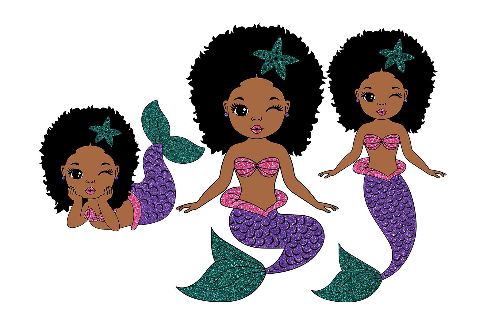 Free Free Afro Mermaid Svg 309 SVG PNG EPS DXF File