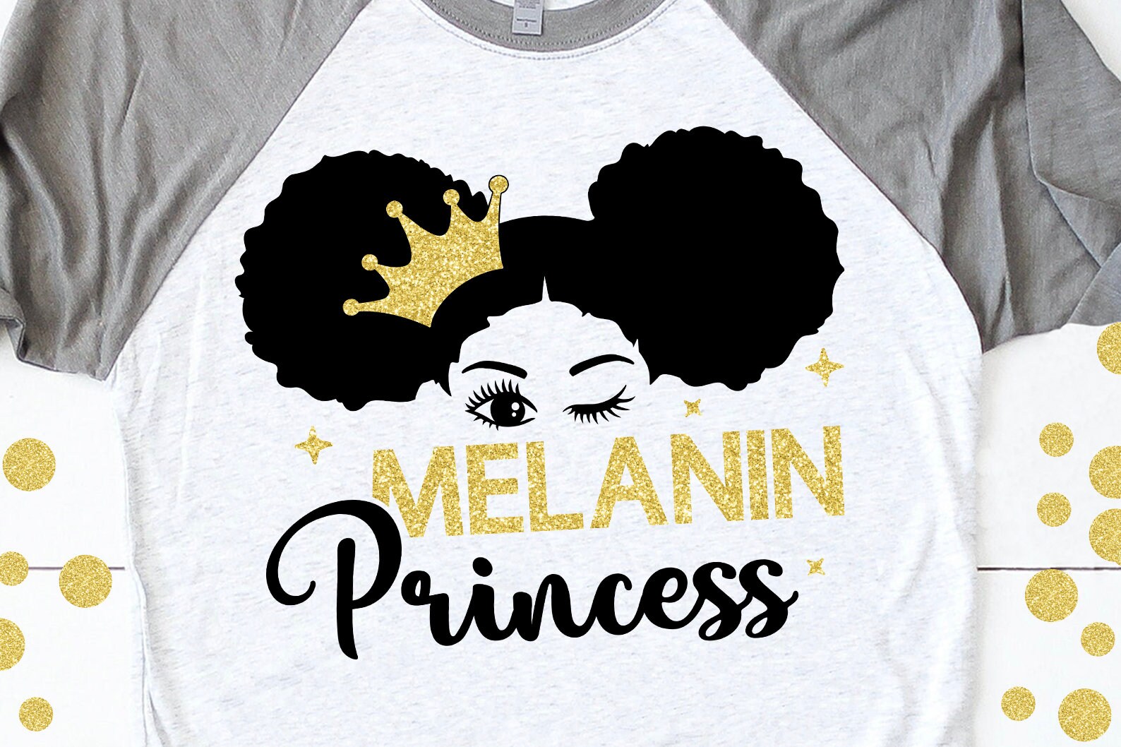Black Princess Girl, Black Queen Svg, Black Girl Svg, Princess Svg, Melanin Queen, Black Girl Magic, Afro Woman, Svg Cut Files